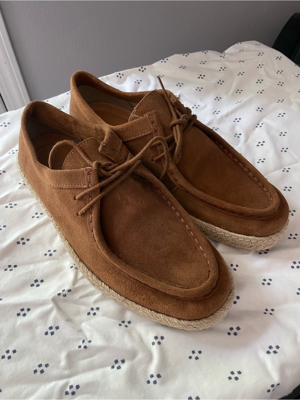 GEOX Respira Men's Suede Lace-Up Casual Shoe in Brown
